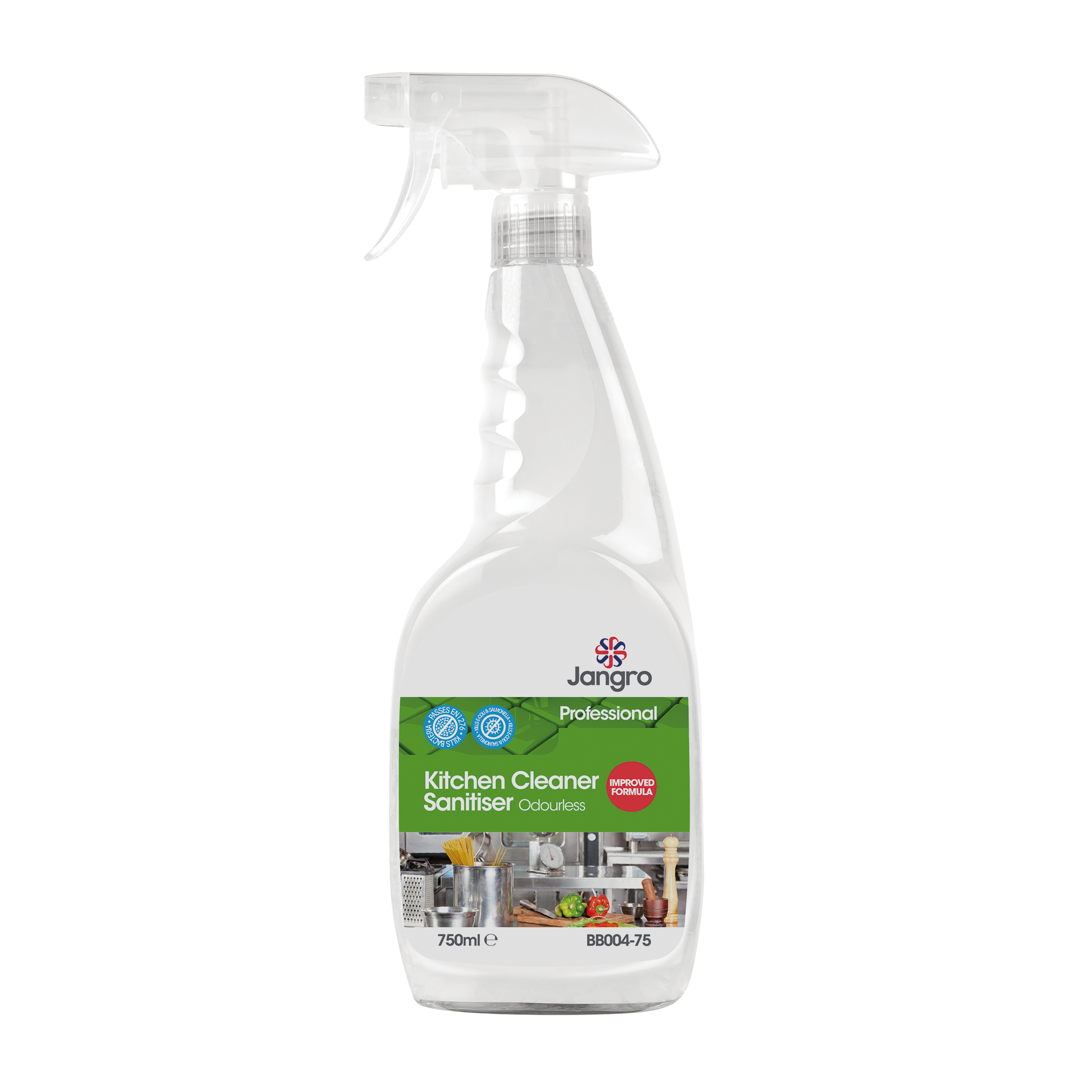 Jangro Professional Odourless Kitchen Cleaner Sanitiser - 750ml