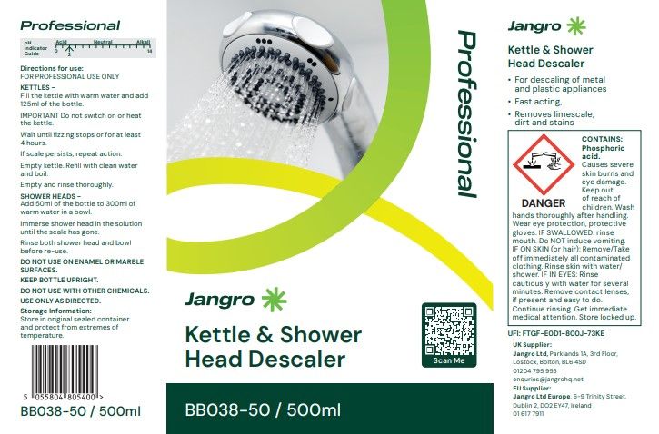 Jangro Kettle & Shower Descaler 500ml