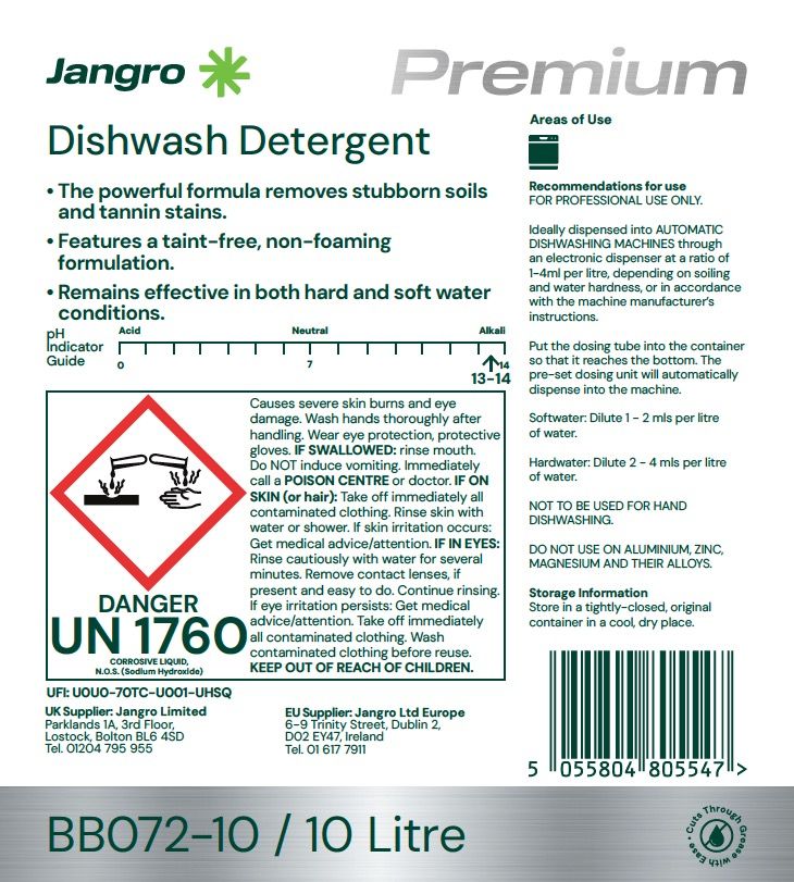 Jangro Premium Dishwash Detergent 10 litre