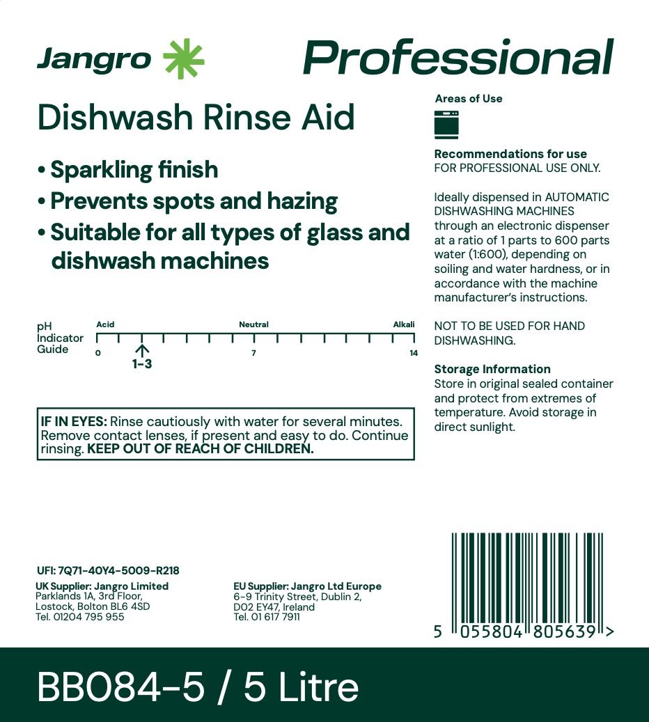 Jangro Dishwash Rinse Aid 5 litre