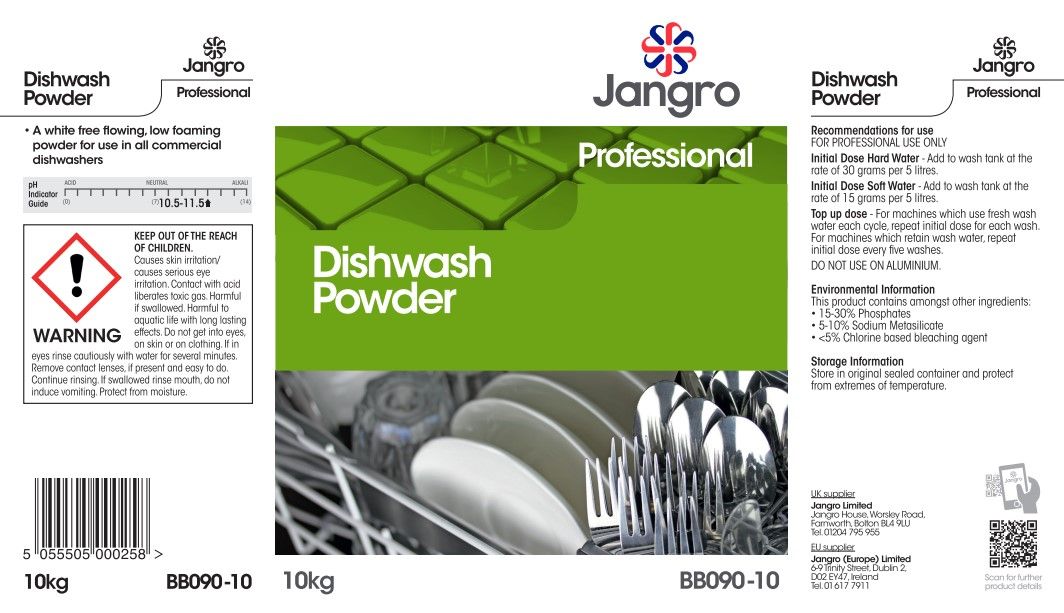 Jangro Professional Dishwasher Powder - 10kg