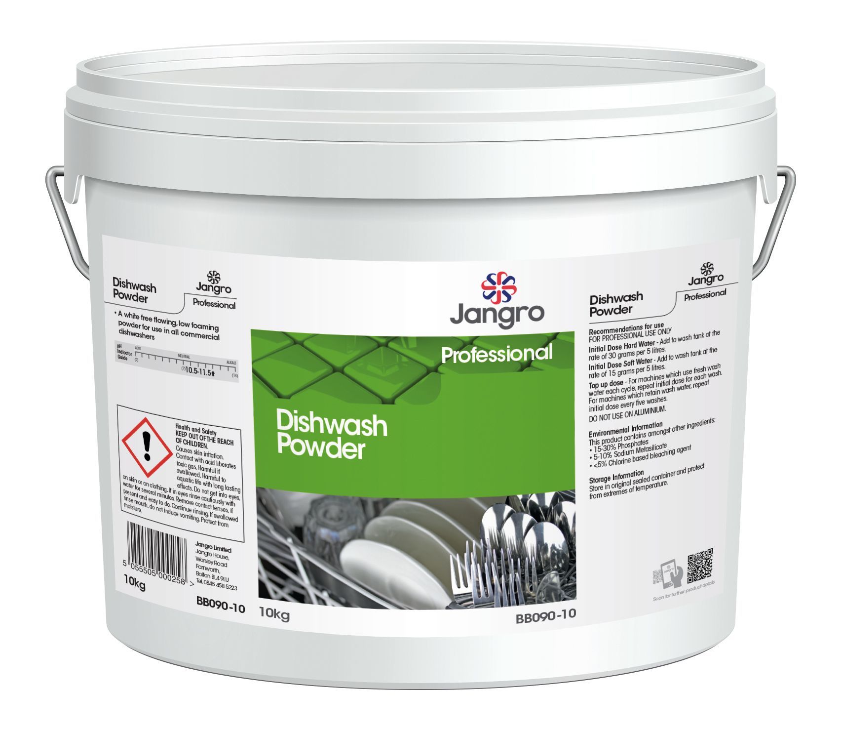Jangro Professional Dishwasher Powder - 10kg