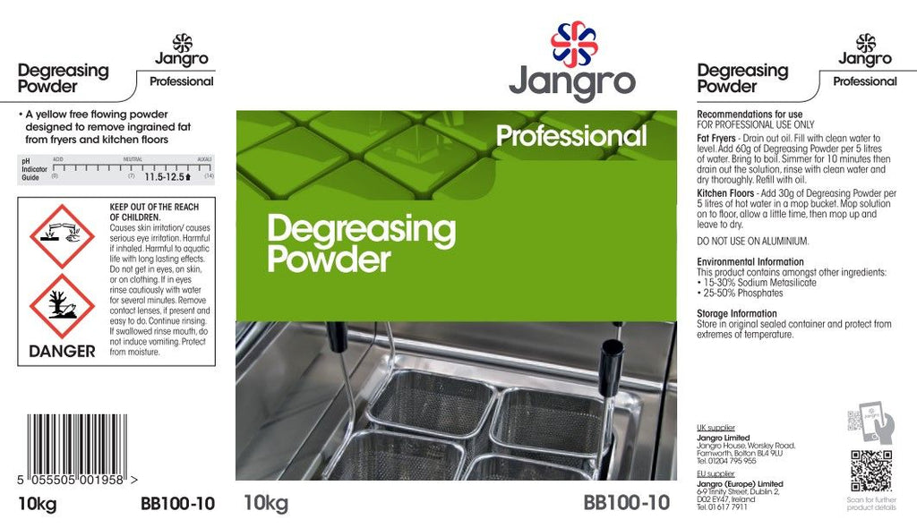 Jangro Professional Degreasing Powder - 10kg