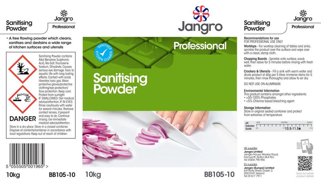 Jangro Professional Sanitising Powder - 10kg