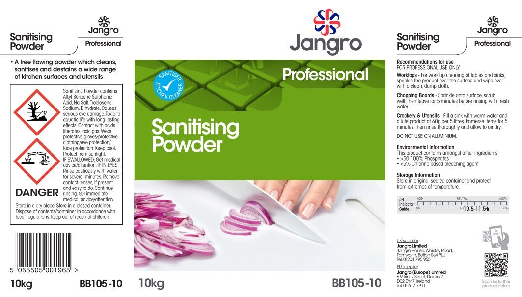 Jangro Professional Sanitising Powder - 10kg