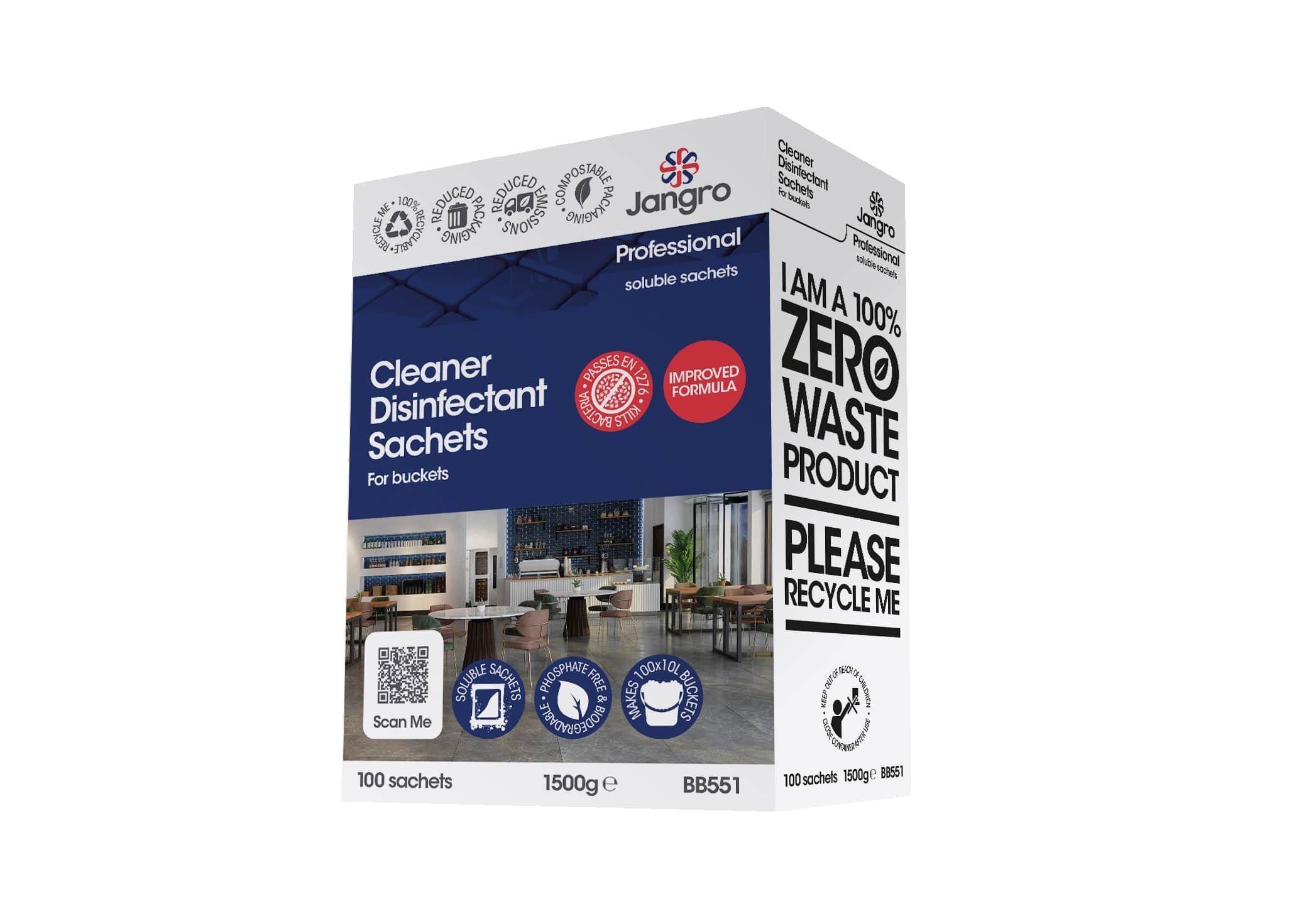 Jangro Professional Cleaner Disinfectant Sachets - Bucket