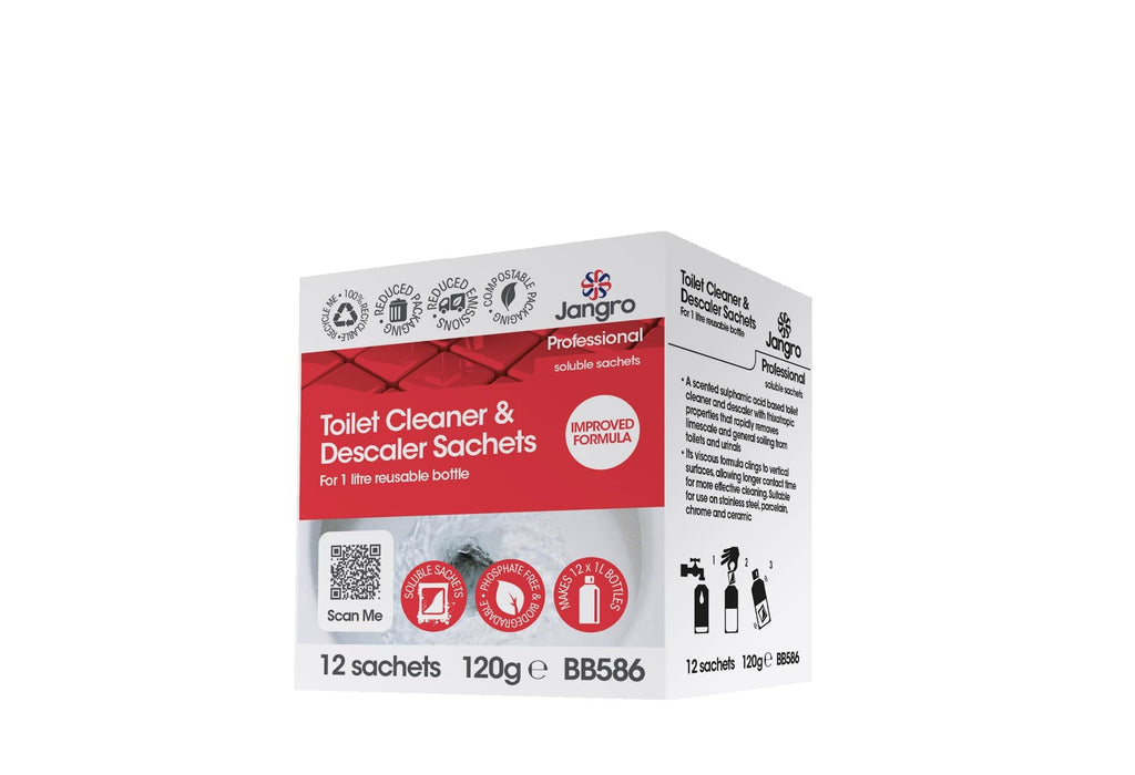 Jangro Professional Toilet Cleaner and Descaler Sachets