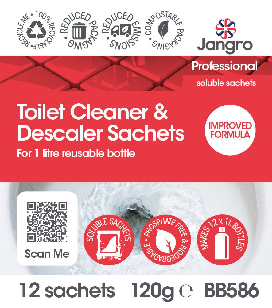 Jangro Professional Toilet Cleaner and Descaler Sachets