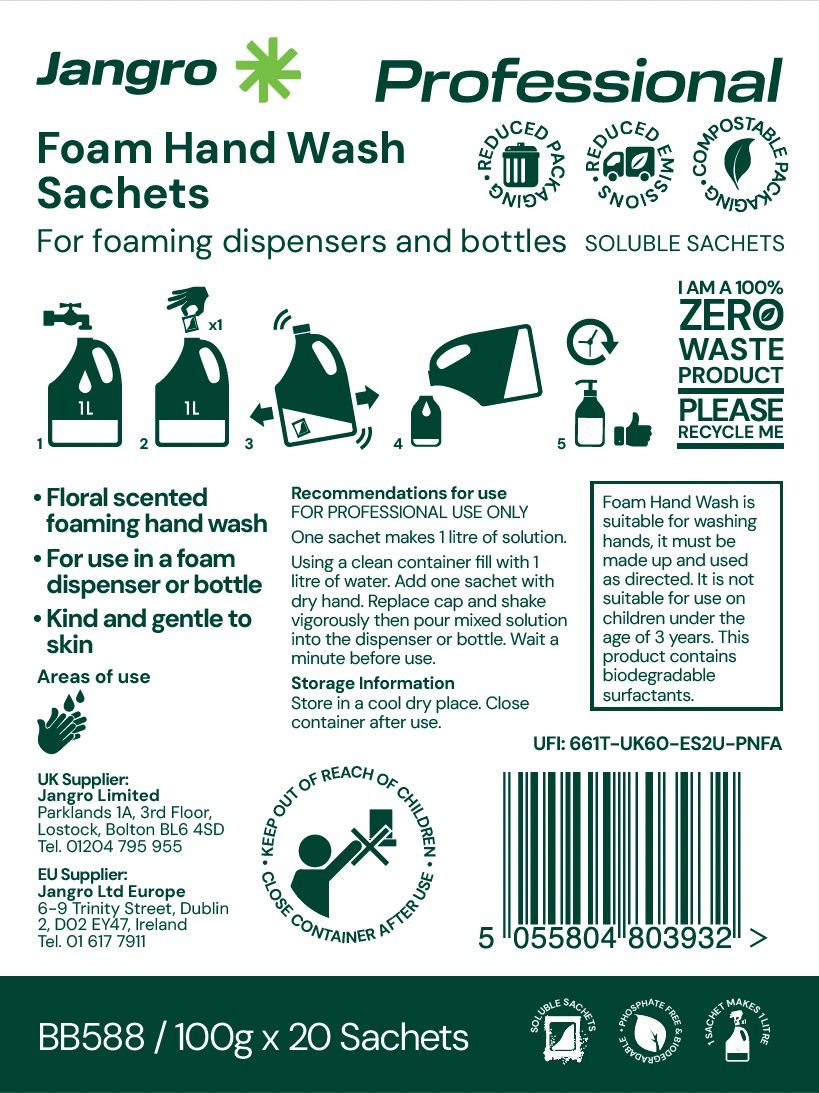 Jangro Professional Foam Hand Wash Sachets