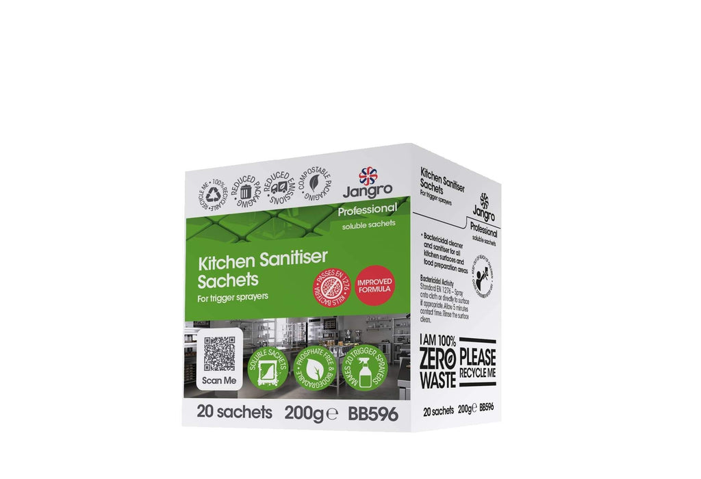 Jangro Professional Kitchen Sanitiser Sachets - Sprayer