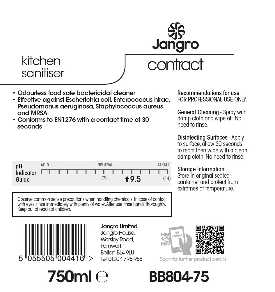 Jangro Contract Kitchen Sanitiser - 750ml