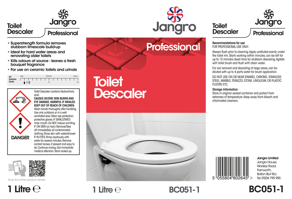 Jangro Professional Toilet Descaler - 1L