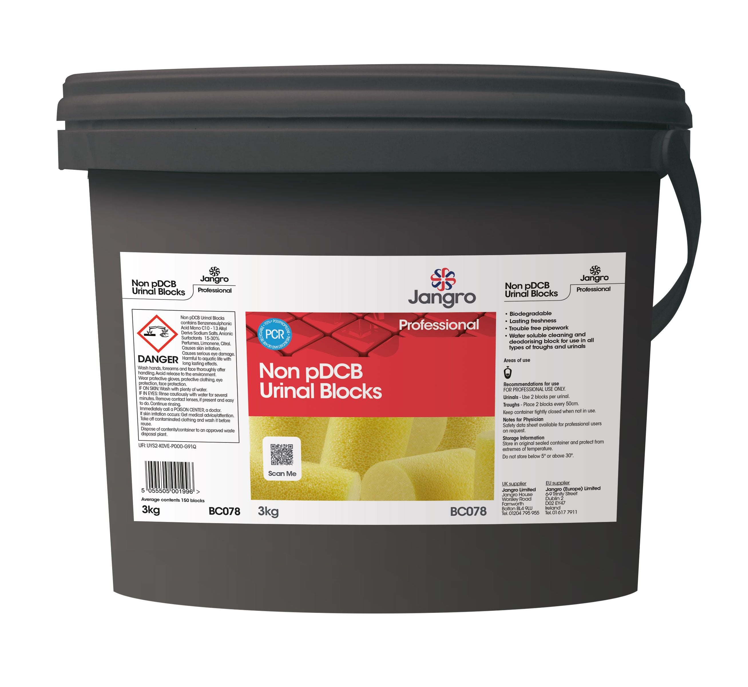 Jangro Professional Non-pDCB Urinal Blocks - 3kg