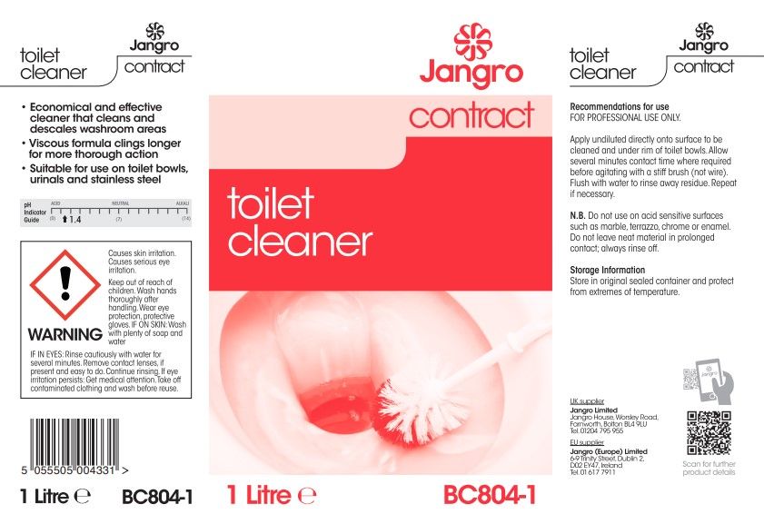 Jangro Contract Toilet Cleaner - 1L