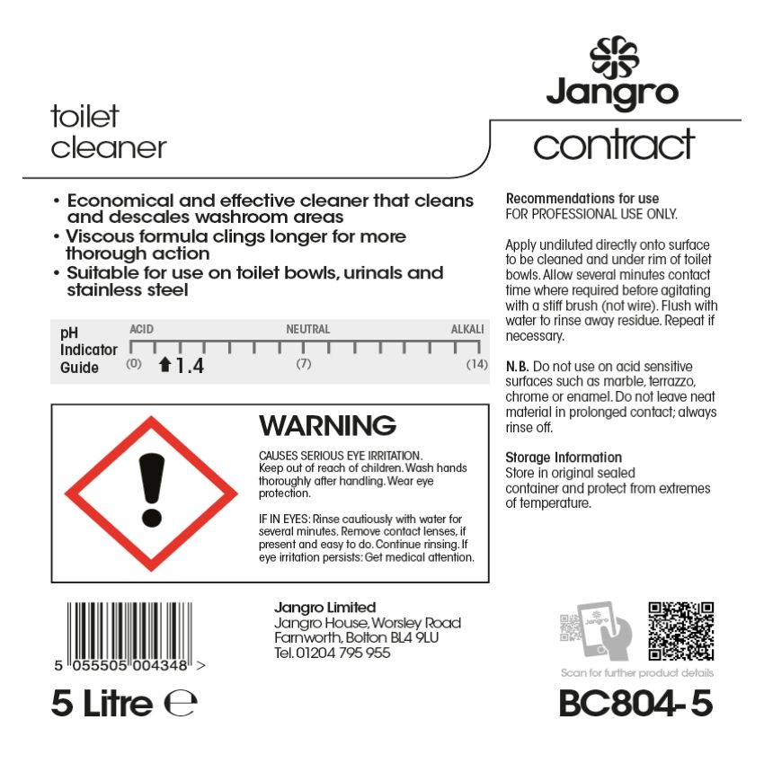Jangro Contract Toilet Cleaner - 5L