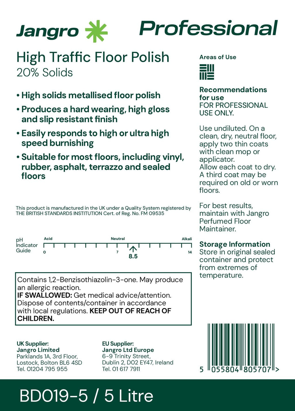 High Traffic Floor Polish 5 litre
