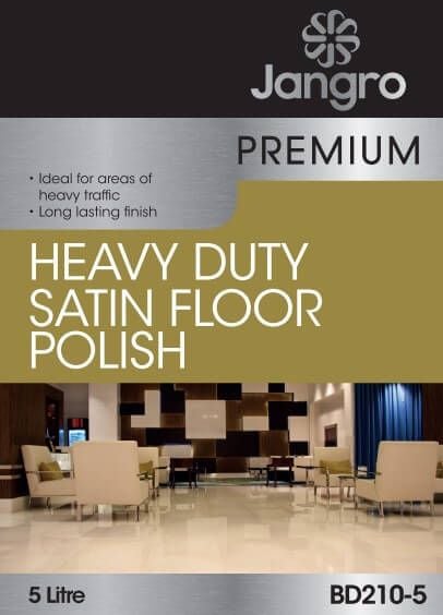 Jangro Premium Heavy Duty Satin Floor Polish - 5L