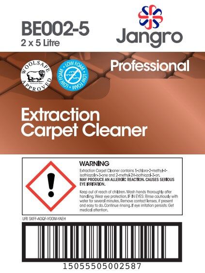 Jangro Extraction Carpet Cleaner - 5L