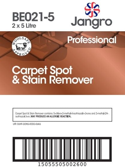Jangro Carpet Spot and Stain Remover - 5L