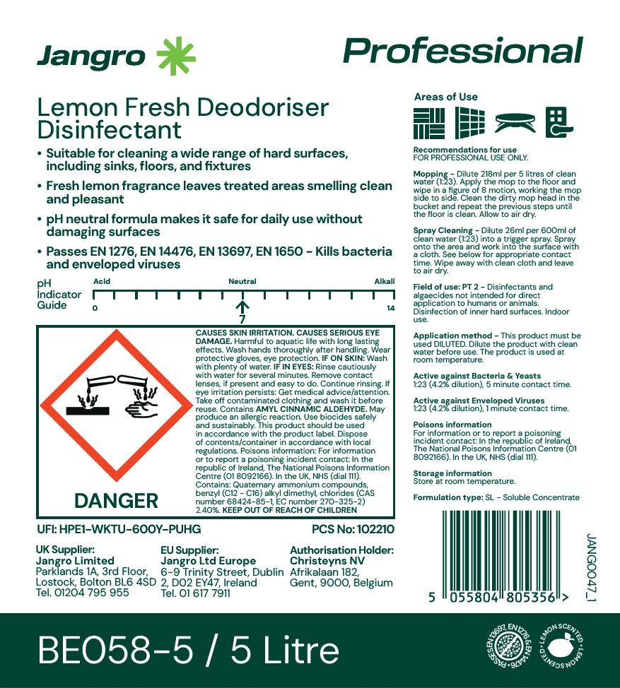 Lemon Fresh Deodoriser Disinfectant 5 litre
