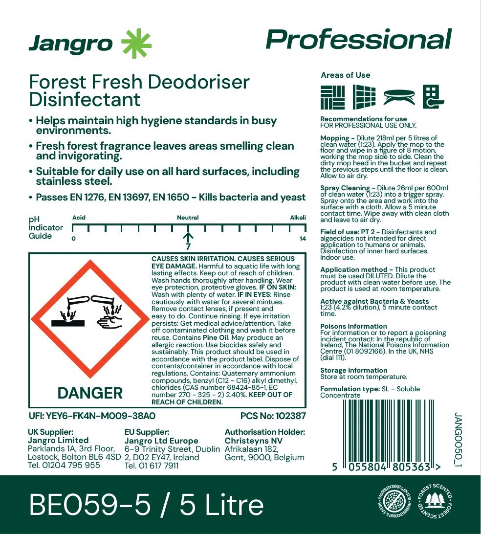 JangroForest Fresh Deodoriser Disinfectant 5 litre
