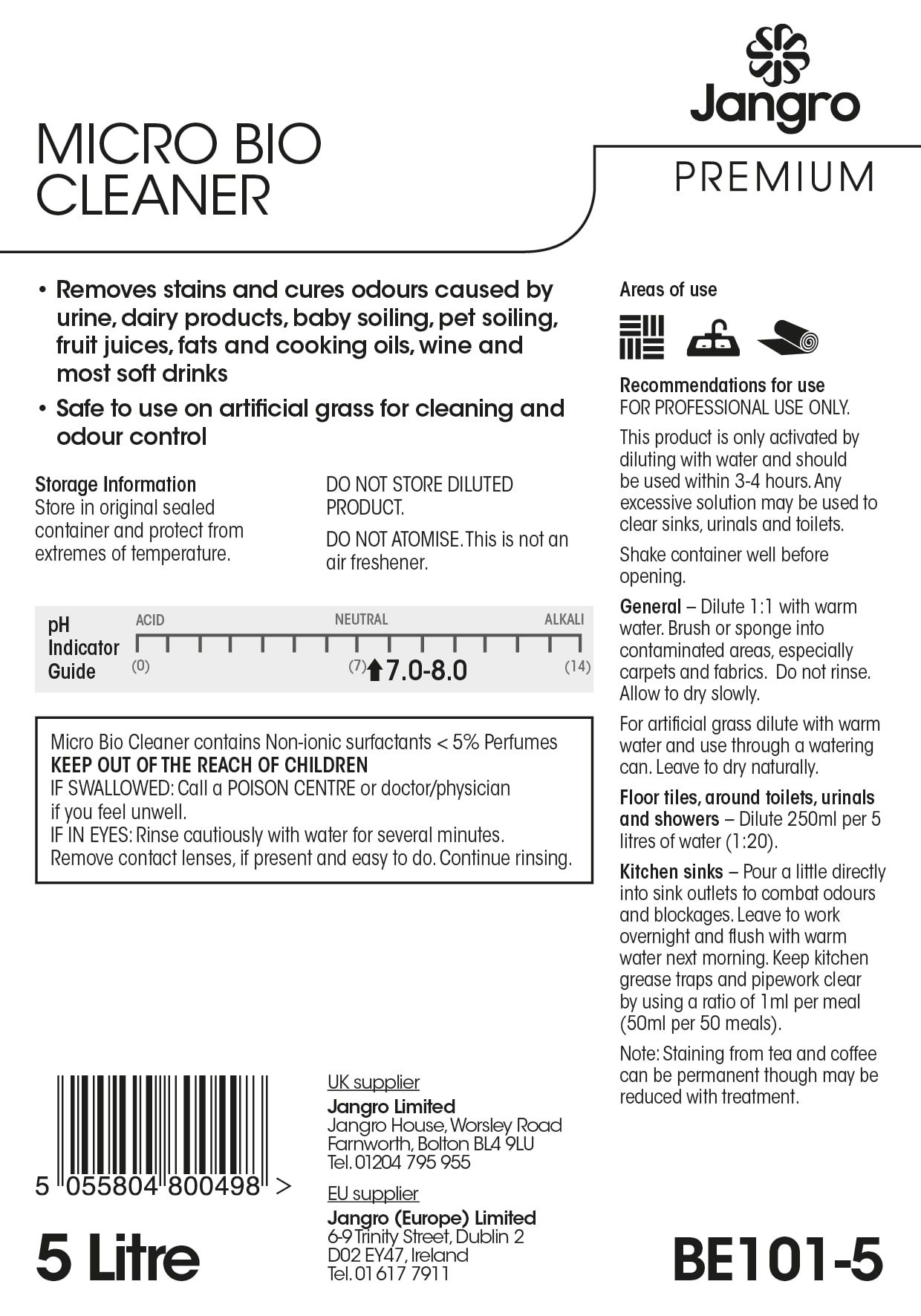 Jangro Premium Bio Cleaner - 5L
