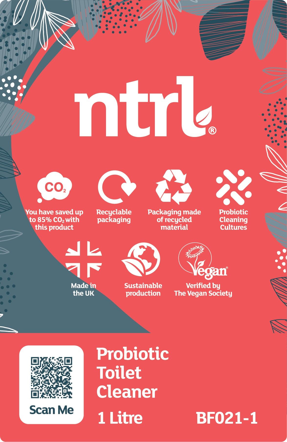 Jangro ntrl Probiotic Toilet Cleaner - 1L