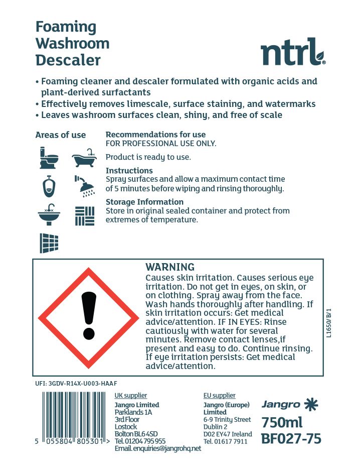 Jangro ntrl Foaming Washroom Descaler 750ml