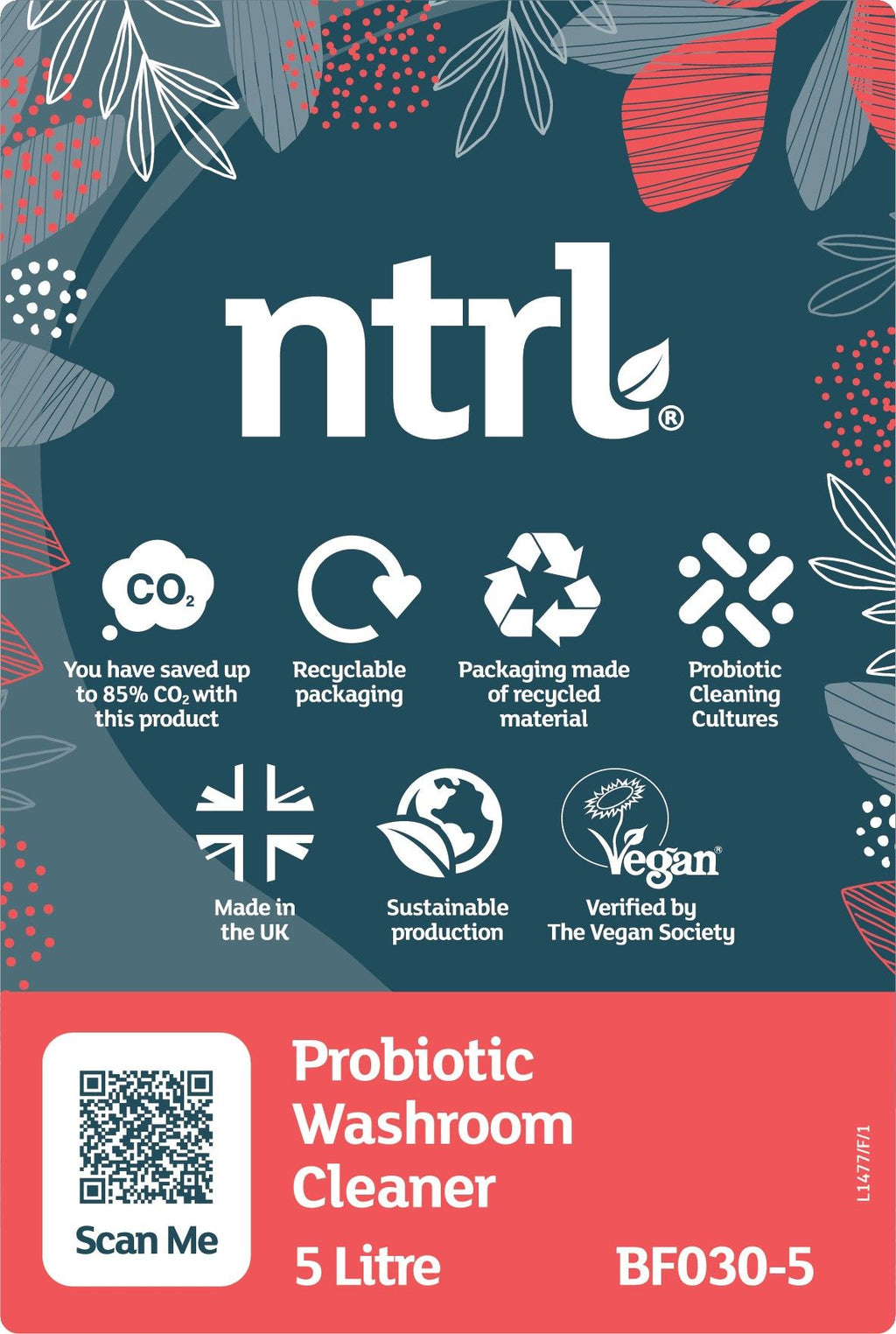 Jangro ntrl Probiotic Washroom Cleaner - 5L