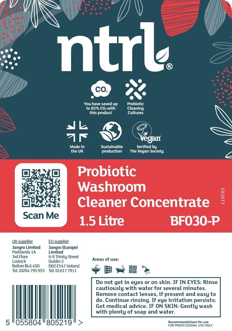Jangro ntrl Probiotic Washroom Cleaner Concentrate Pouch 1.5L