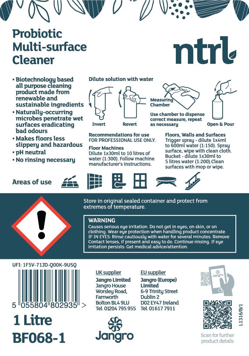Jangro ntrl Probiotic Multisurface Cleaner - 1L