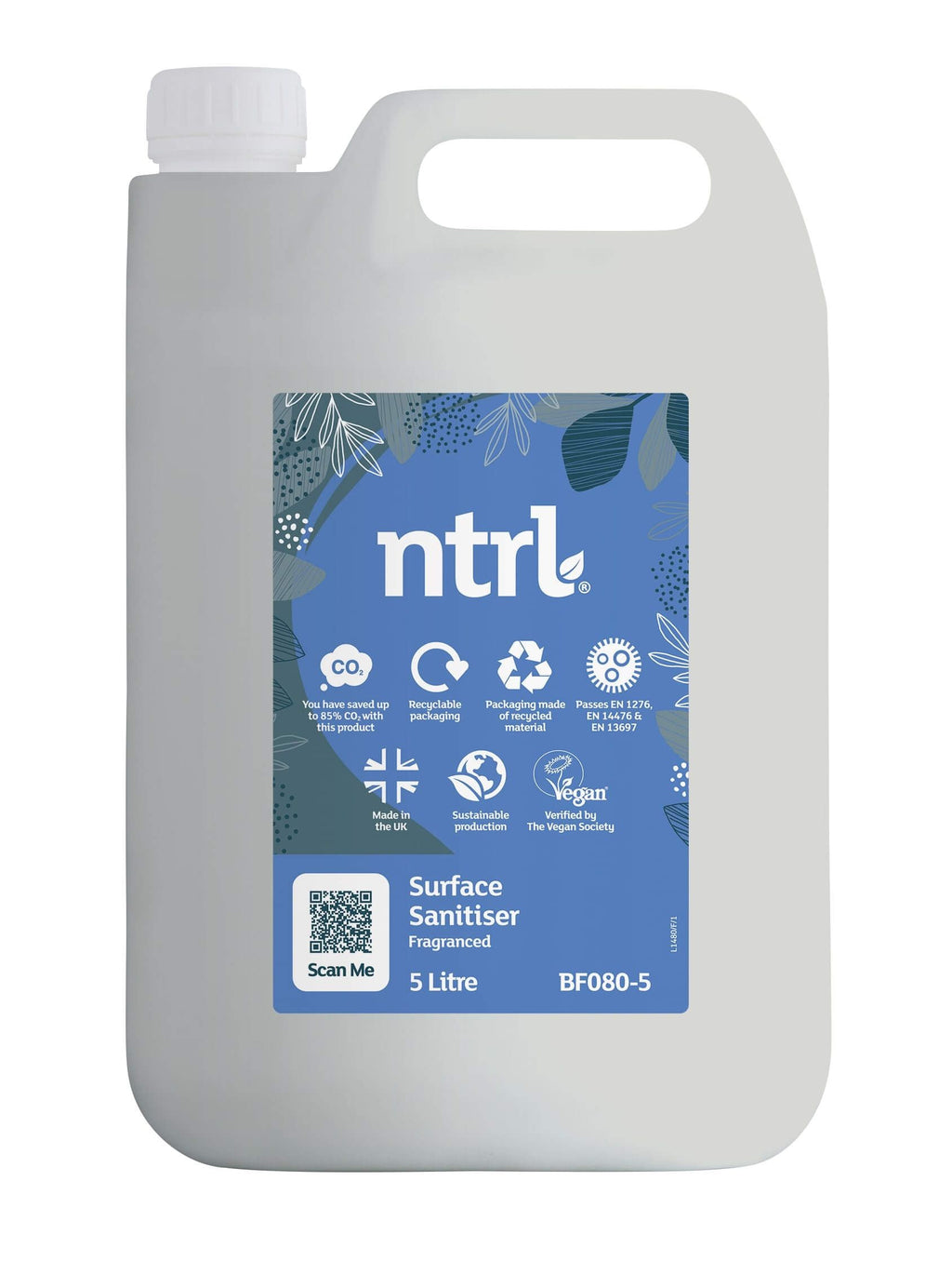 Jangro ntrl Fragranced Surface Sanitiser - 5L