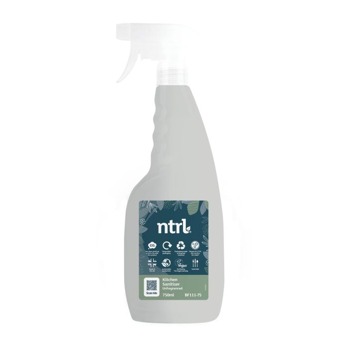 Jangro ntrl Kitchen Sanitiser Unfragranced - 750ml