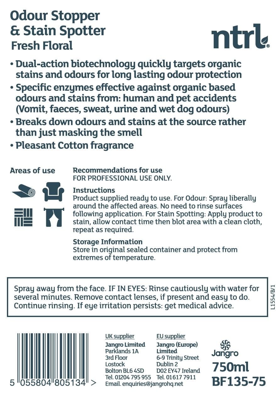 Jangro ntrl Odour Stopper & Stain Spotter Cotton 750ml