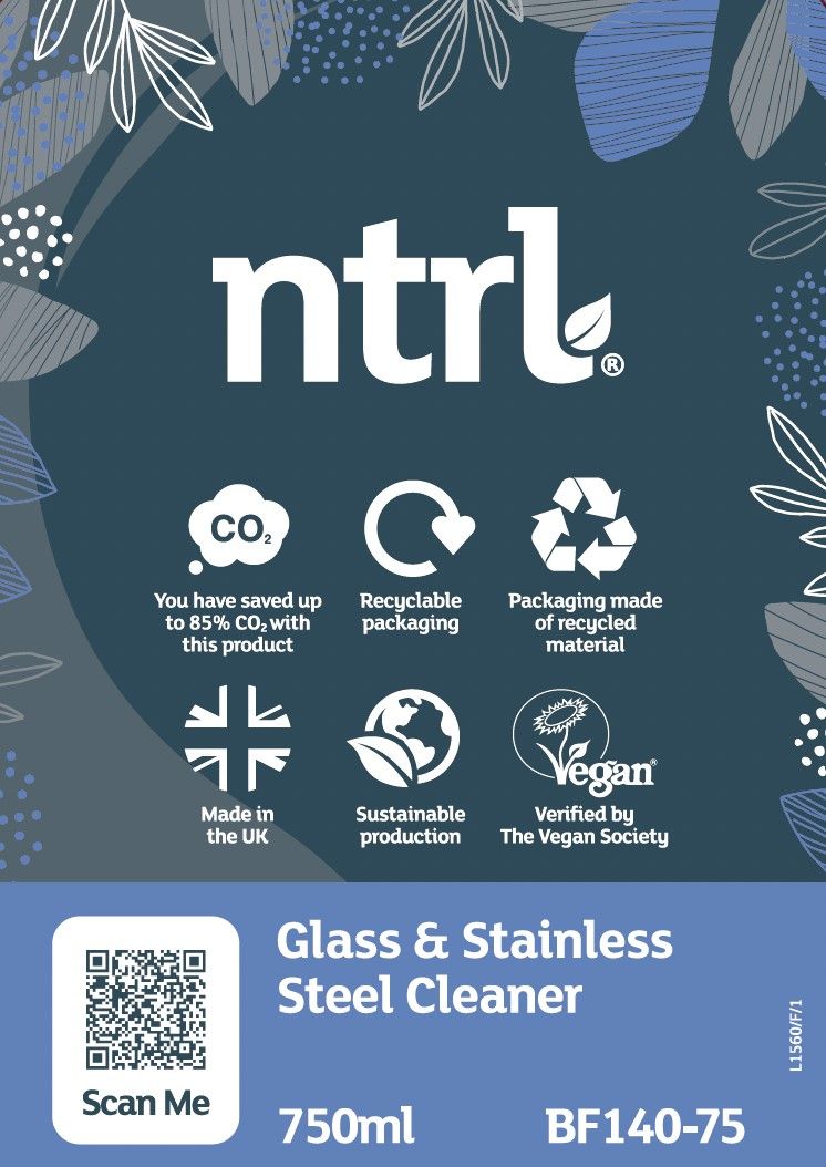 Jangro ntrl Glass & Stainless Steel Cleaner 750ml