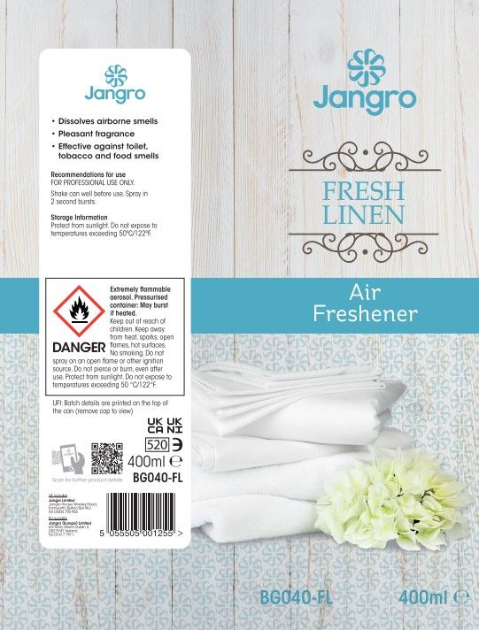 Jangro Air Freshener - 400ml - Fresh Linen