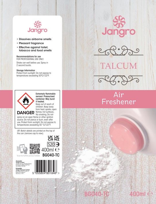 Jangro Air Freshener - 400ml - Talcum