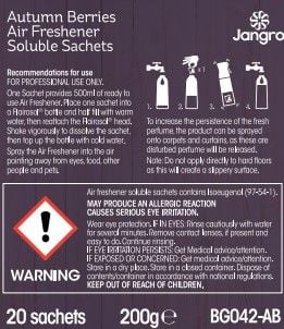 Autumn Berry Air Freshener Sachets for Flairosol Bottle