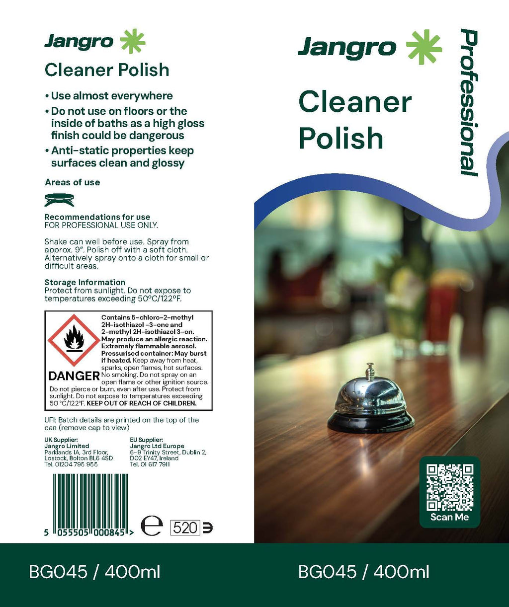 Jangro Professional Cleaner Polish - 400ml