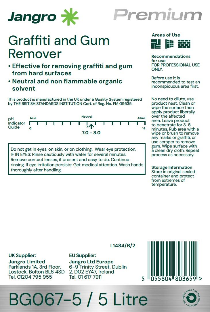 Jangro Premium Graffiti and Gum Remover - 5L