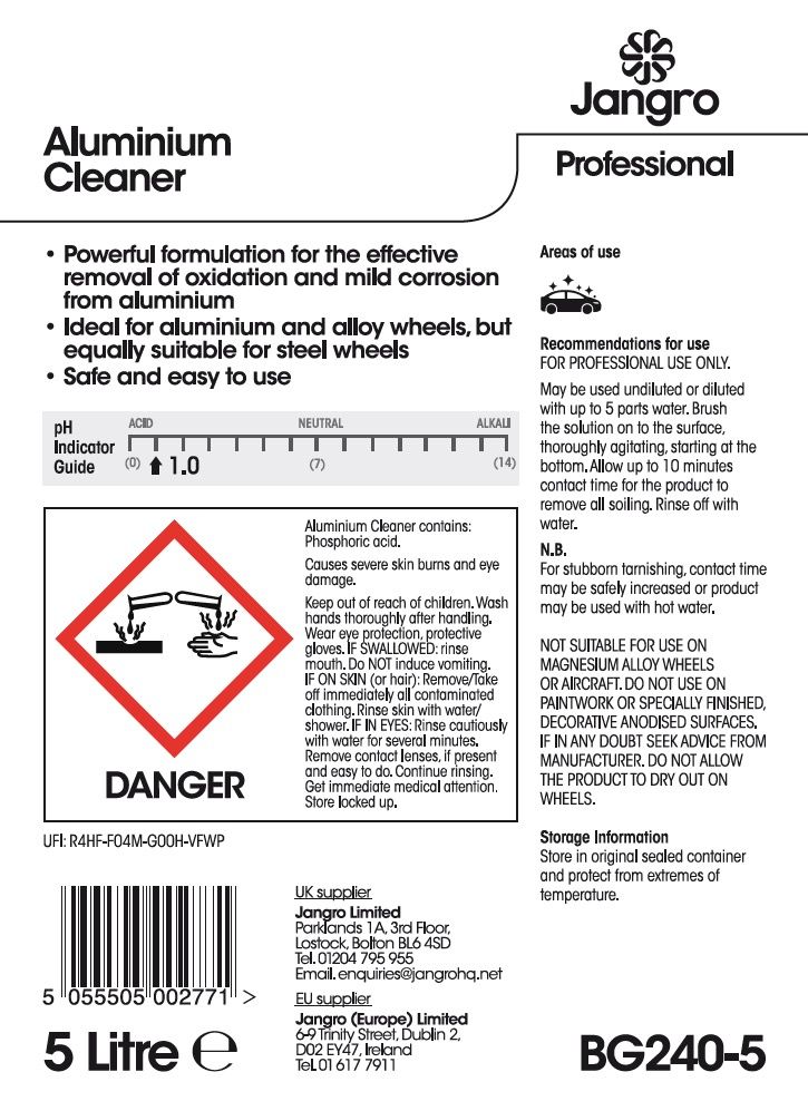 Jangro Professional Aluminium Cleaner - 5L