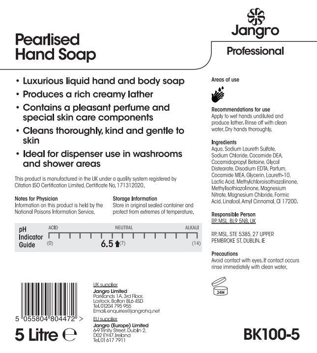 Pearlised Hand Soap 5 litre