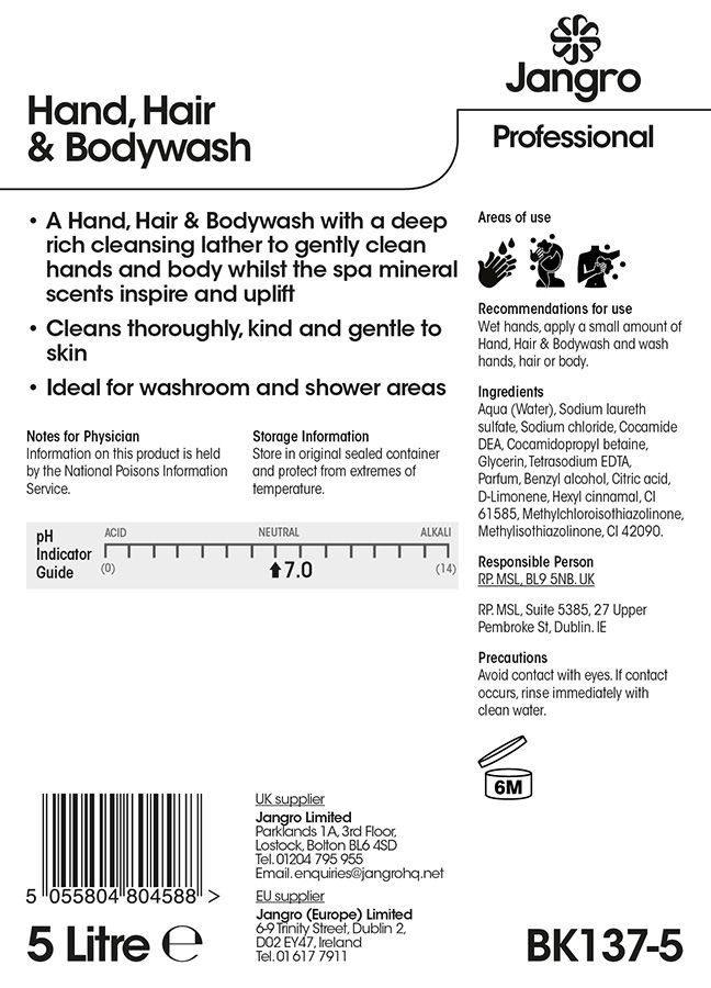 Hand, Hair & Bodywash 5 litre