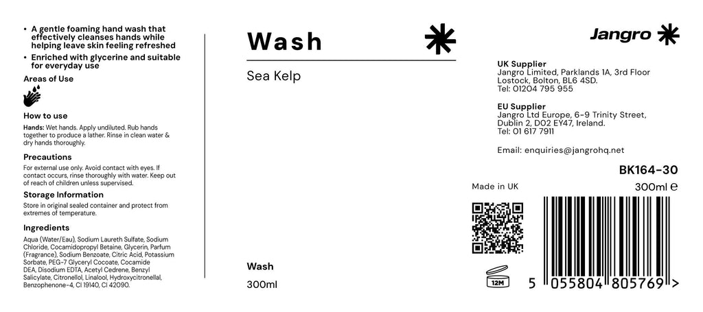 Jangro Sea Kelp Hand Wash 300ml