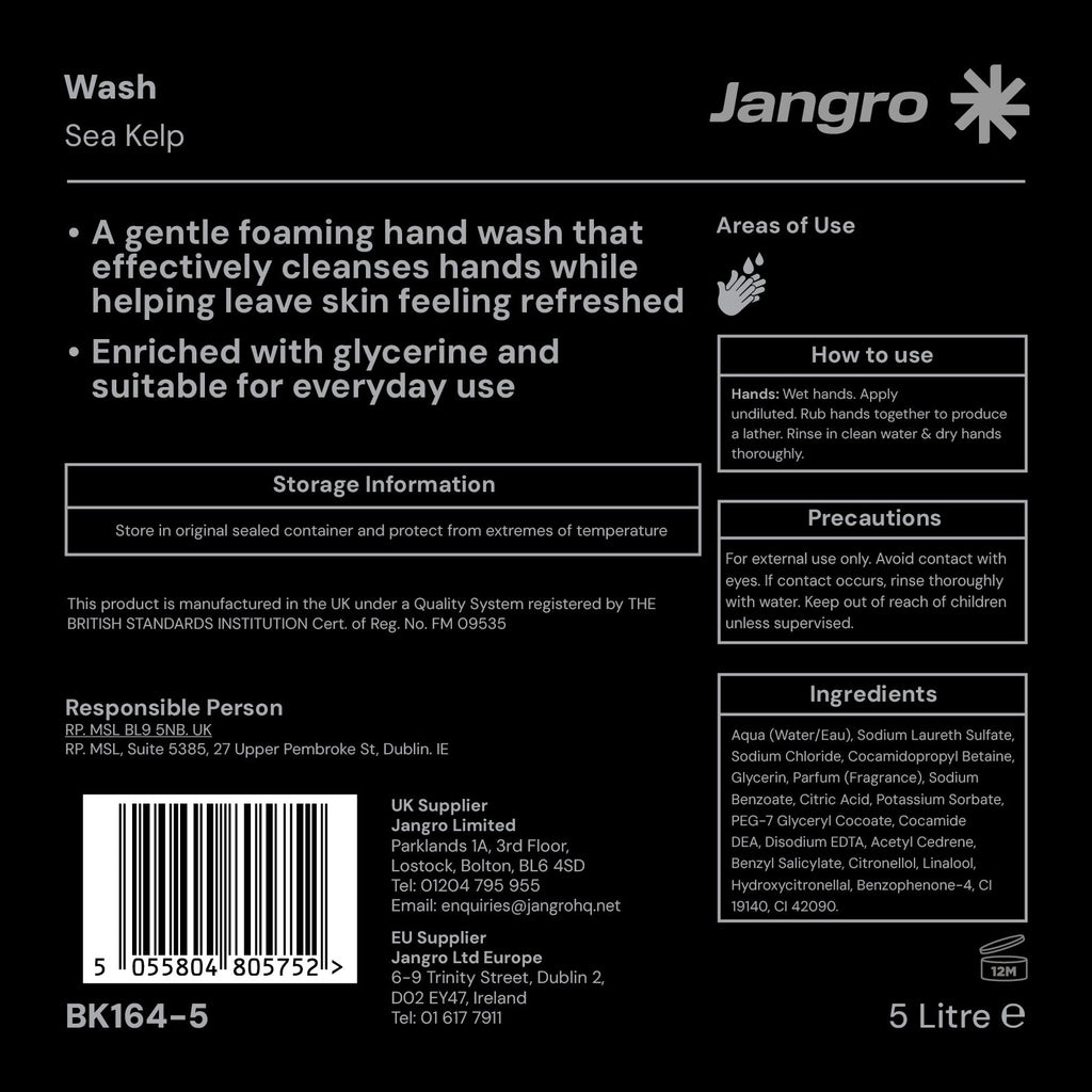 Jangro Sea Kelp Hand Wash 5 litre