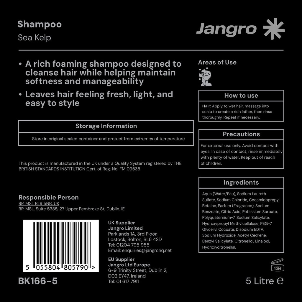 Jangro Sea Kelp Shampoo 5 litre