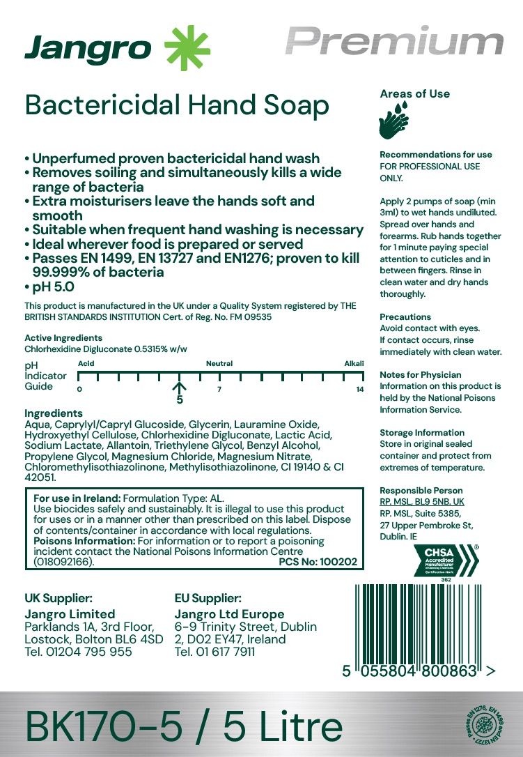 Jangro Premium Bactericidal Hand Soap - 5L