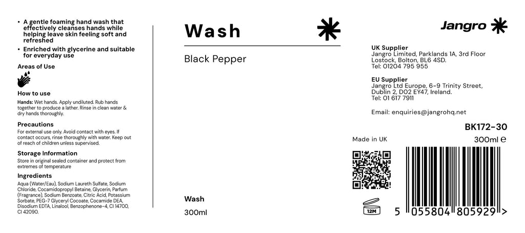 Jangro Black Pepper Hand Wash 300ml