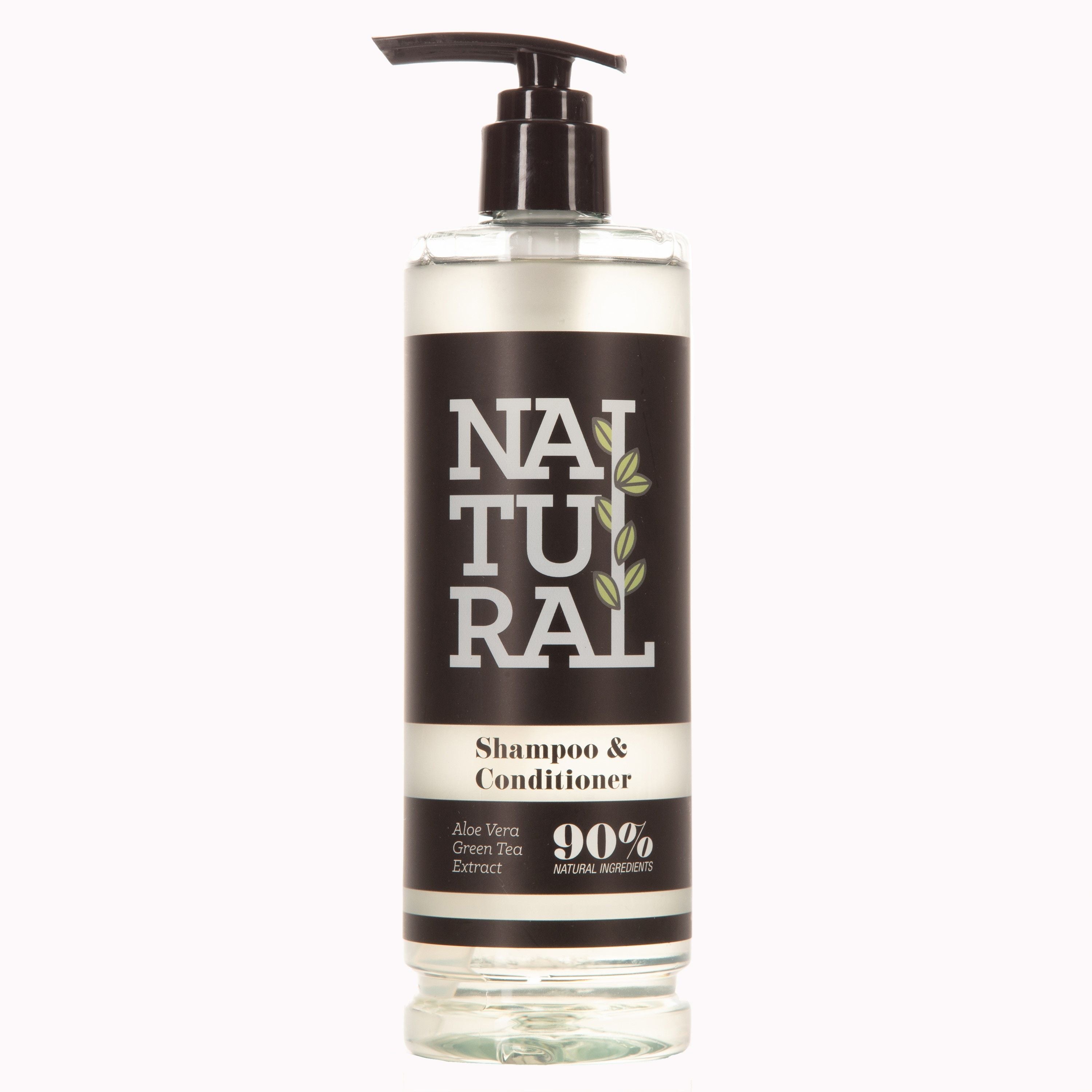 Eco Natural Shampoo and Conditioner Pump Dispensers - 400ml