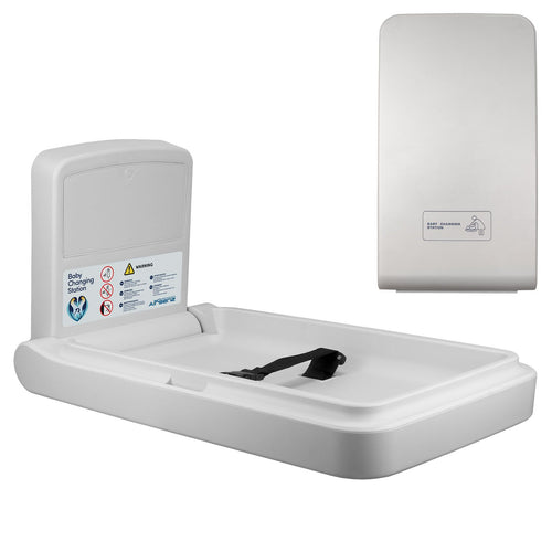 Baby Changing Unit - Vertical Off White